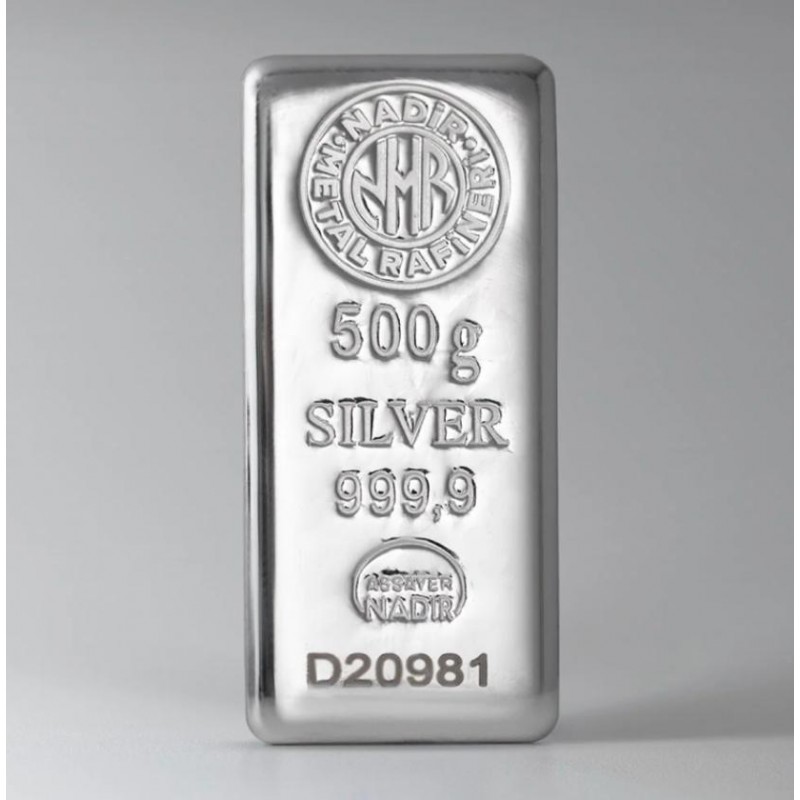 500 Gram Gümüş Külçe